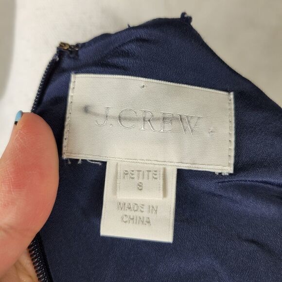 J.Crew Marlow Swiss-Dot Dress. Royal Blue 8P#026 - Picture 13 of 16